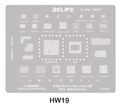 Stencil Relife RL-044 HW19 HW Mate60/60Pro/60Pro+/60RS CPU BGA