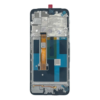 Pantalla con Marco compatible con Realme 7 Negro (Versión Global)