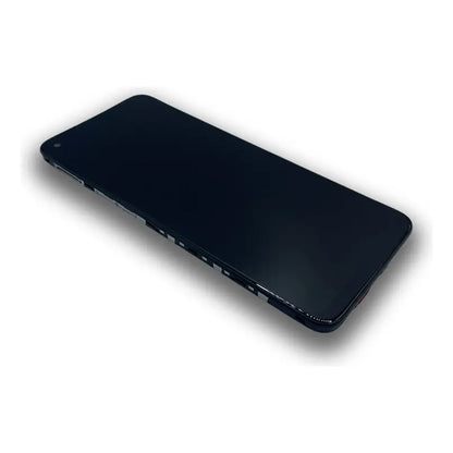 Pantalla con Marco compatible con Realme 7 Negro (Versión Global)