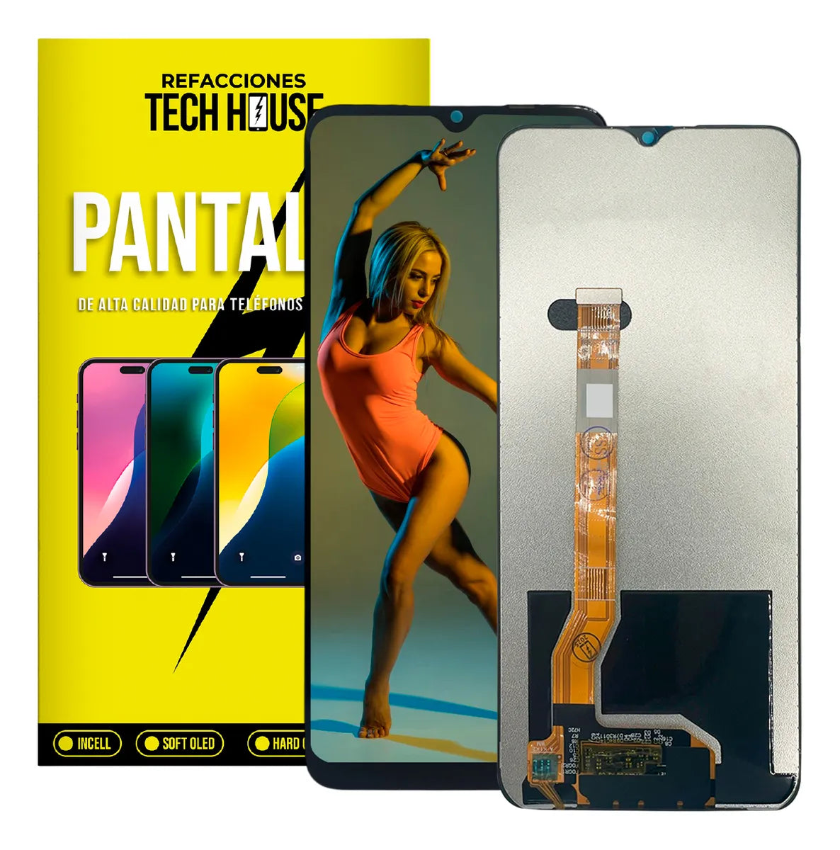 Pantalla compatible con Realme C35/Narzo 50A/NARZO 50A Prime