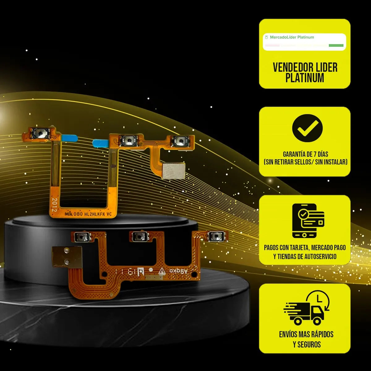 Flex de Volumen y Encendido compatible con iPhone X