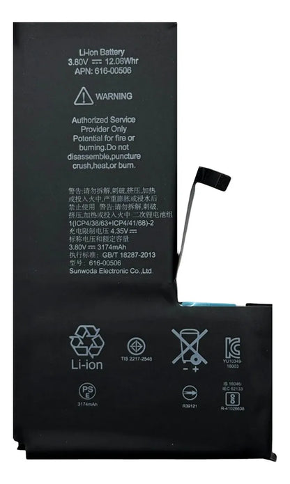 Batería compatible con iPhone XS Max (Alta Capacidad)