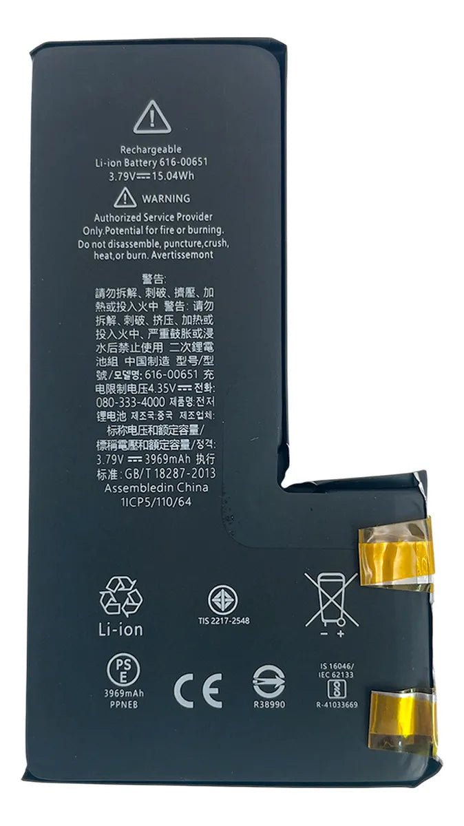 Batería para iPhone 11 Pro Max (para soldar/flex reprogramado)