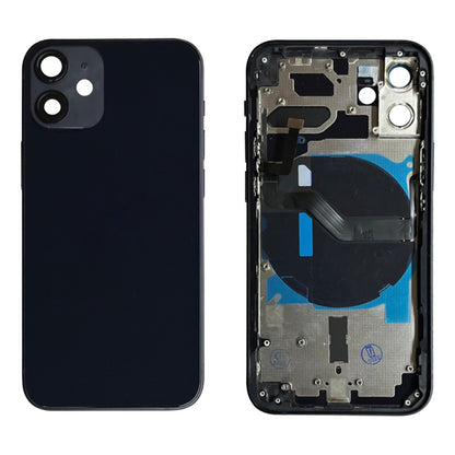 Carcasa chasis con flexores iPhone 12 Mini negro