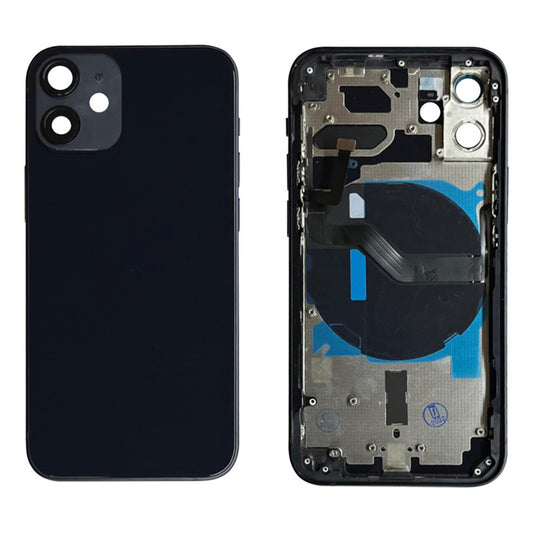 Carcasa chasis con flexores iPhone 12 Mini negro
