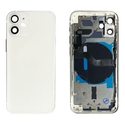 Carcasa chasis con flexores iPhone 12 Mini blanco