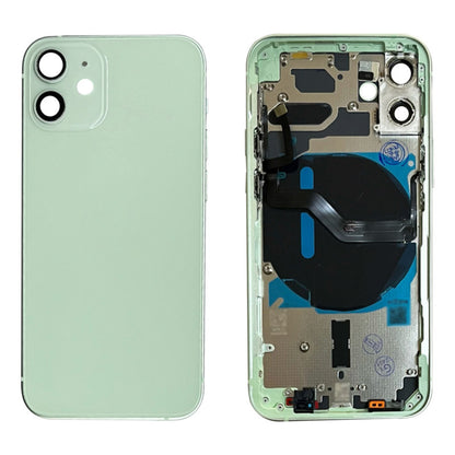 Carcasa chasis con flexores iPhone 12 Mini verde