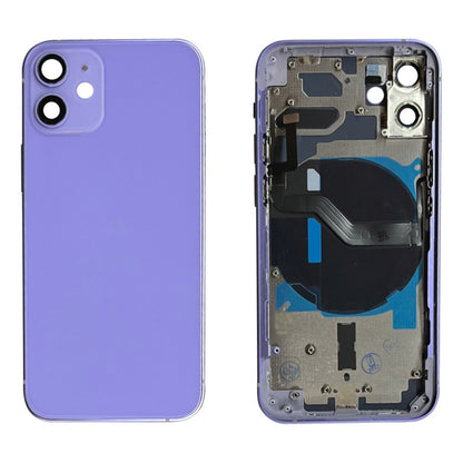Carcasa chasis con flexores iPhone 12 Mini púrpura