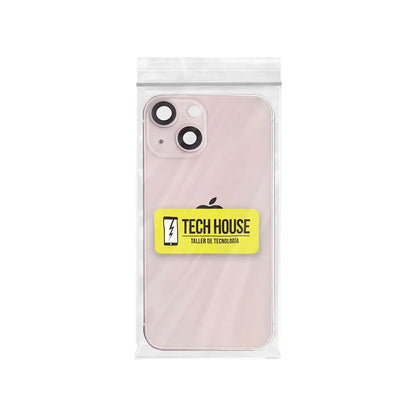 Carcasa chasis iPhone 13 Mini rosa - detalle