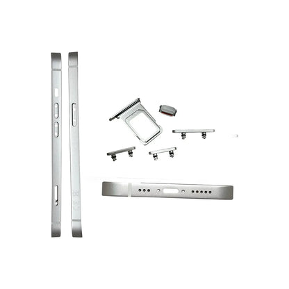 Marco chasis iPhone 14 plata - detalle