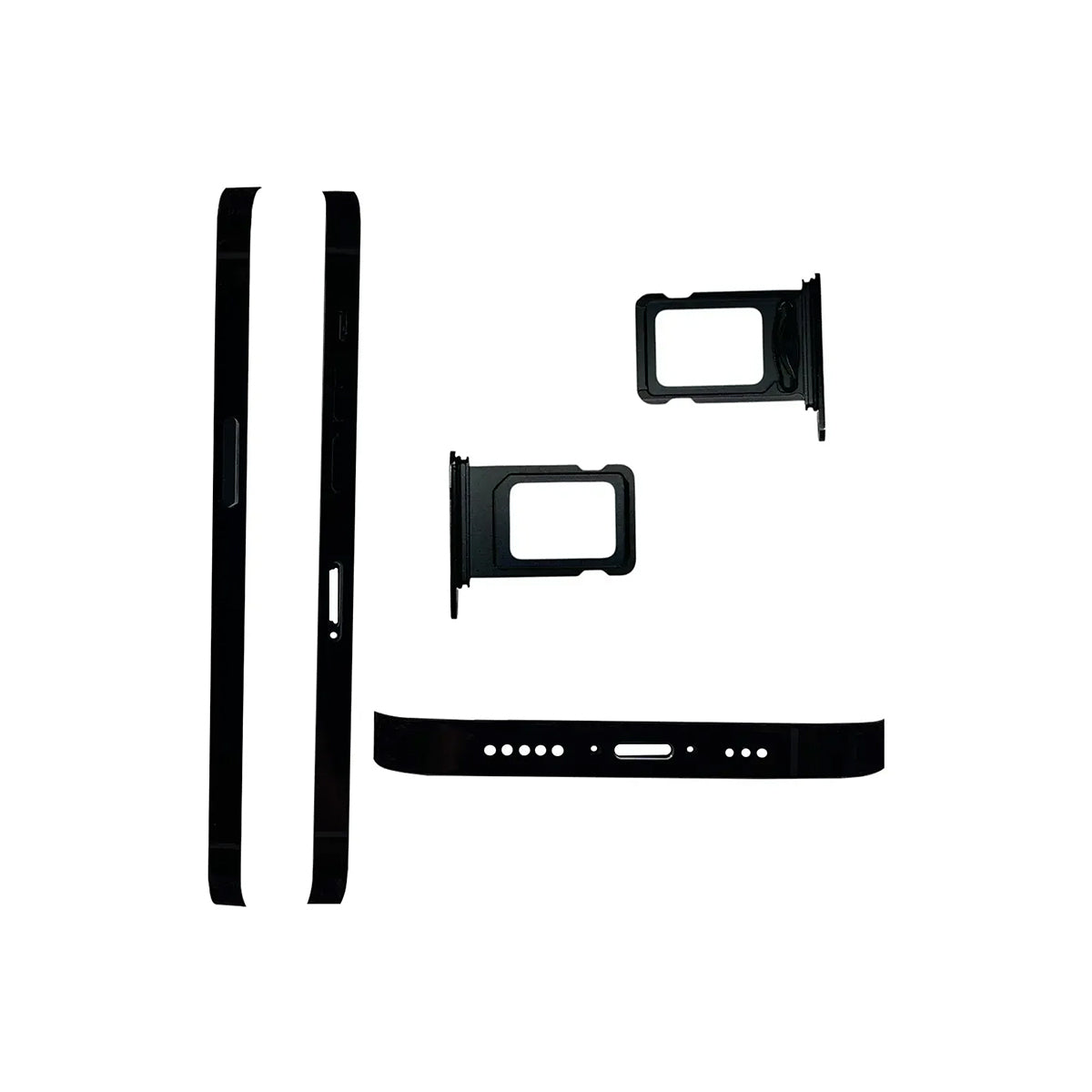 Carcasa chasis con flexores iPhone 14 Pro negra