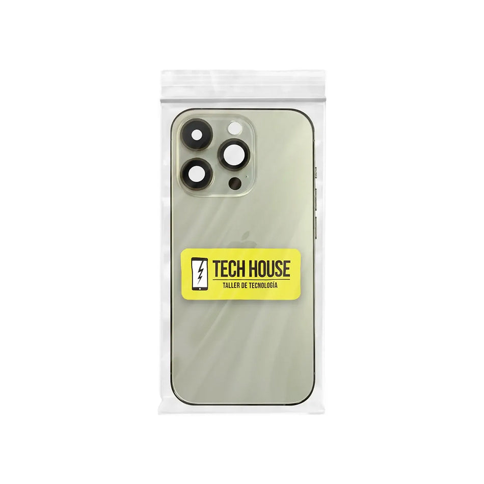 Carcasa chasis con flexores iPhone 14 Pro dorada