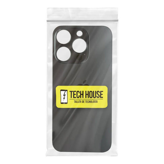 Tapa trasera compatible con iPhone 15 Pro negra
