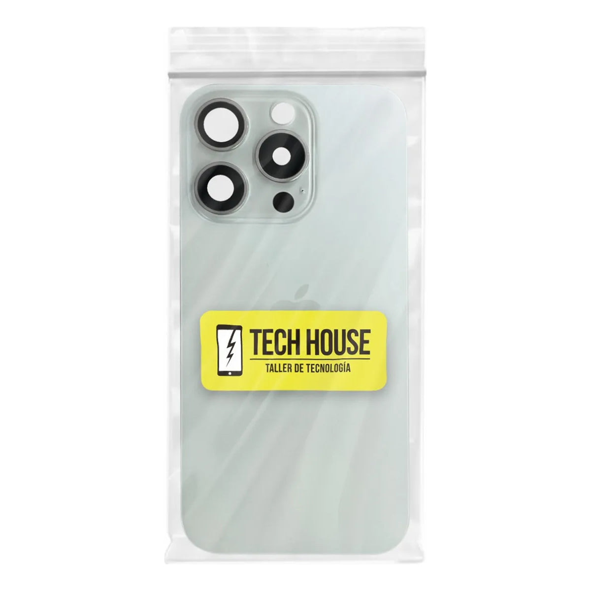Tapa Trasera para iPhone 15 Pro + Cristal + Brackets