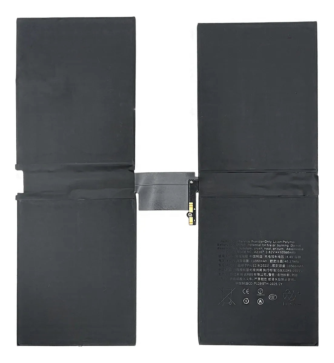 Batería compatible con iPad Pro 12.9" de 2021-2022 A2387