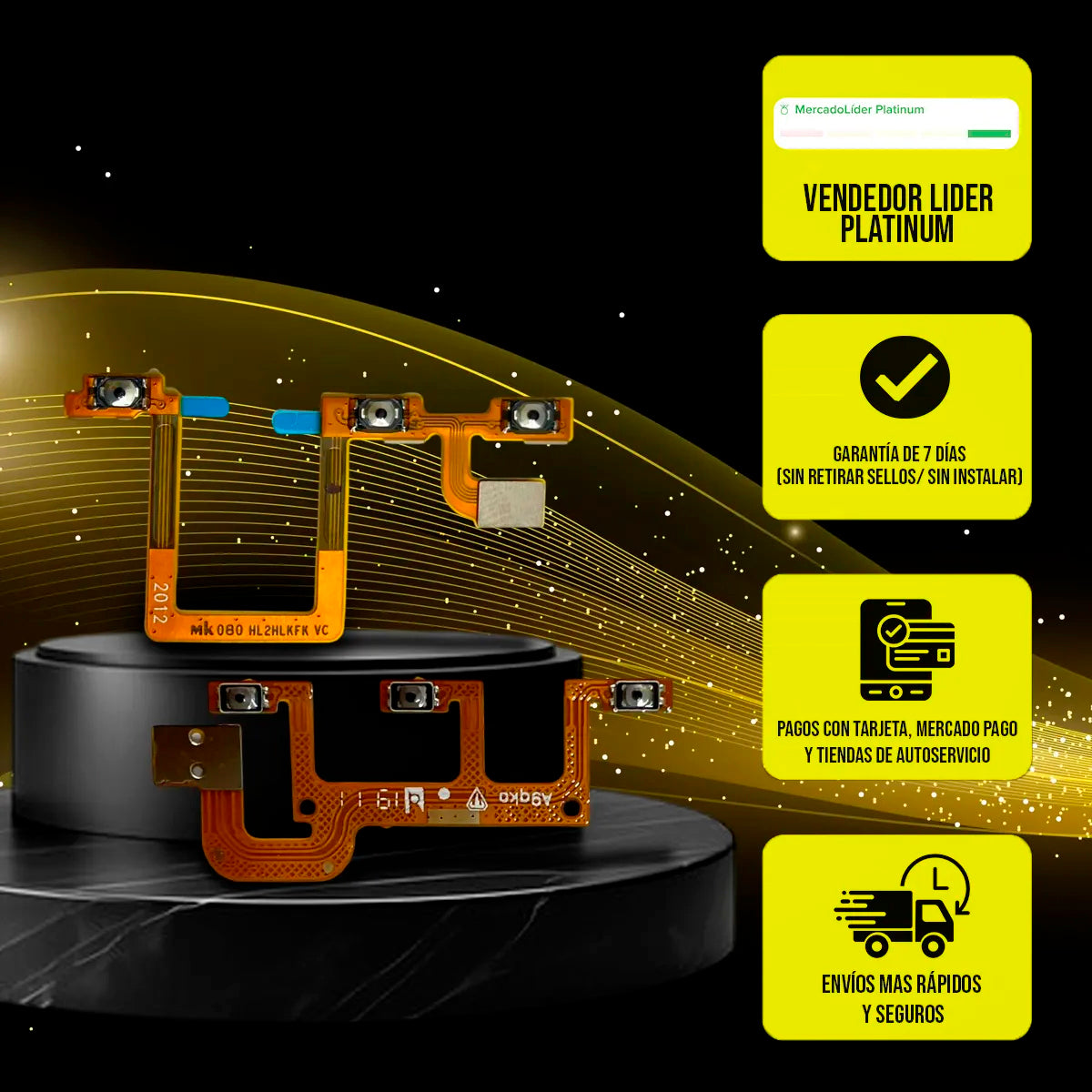 Flexor de Volumen y Encendido Compatible con Samsung S22 Ultra