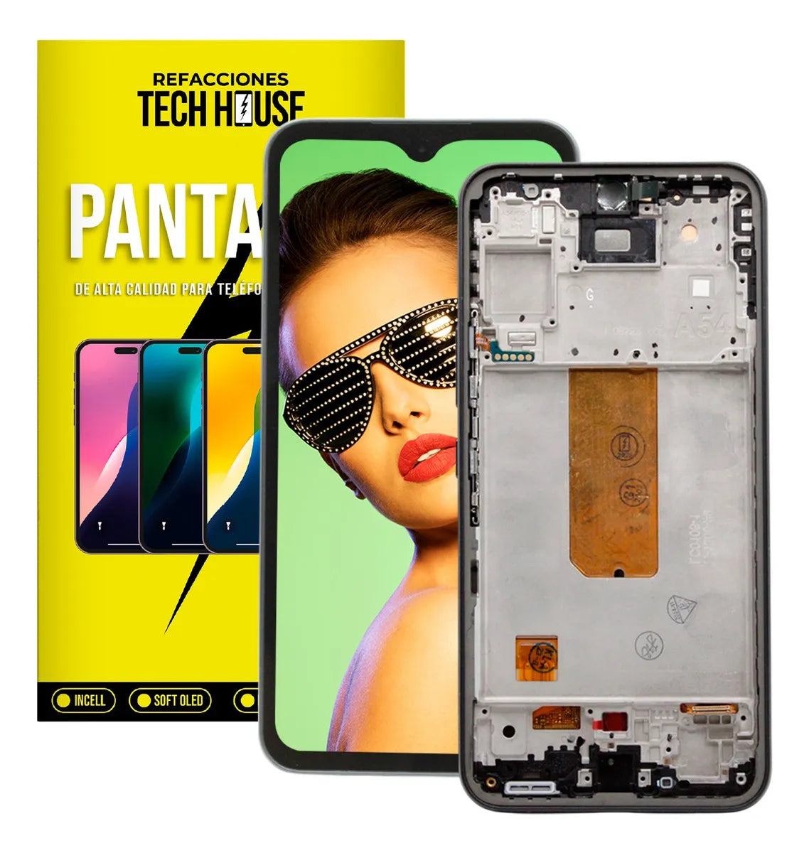 Pantalla con Marco compatible con Galaxy A54 Oled Small Size