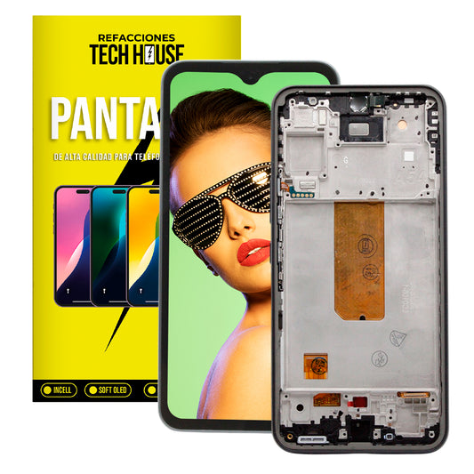 Pantalla con Marco compatible con Samsung Galaxy A54