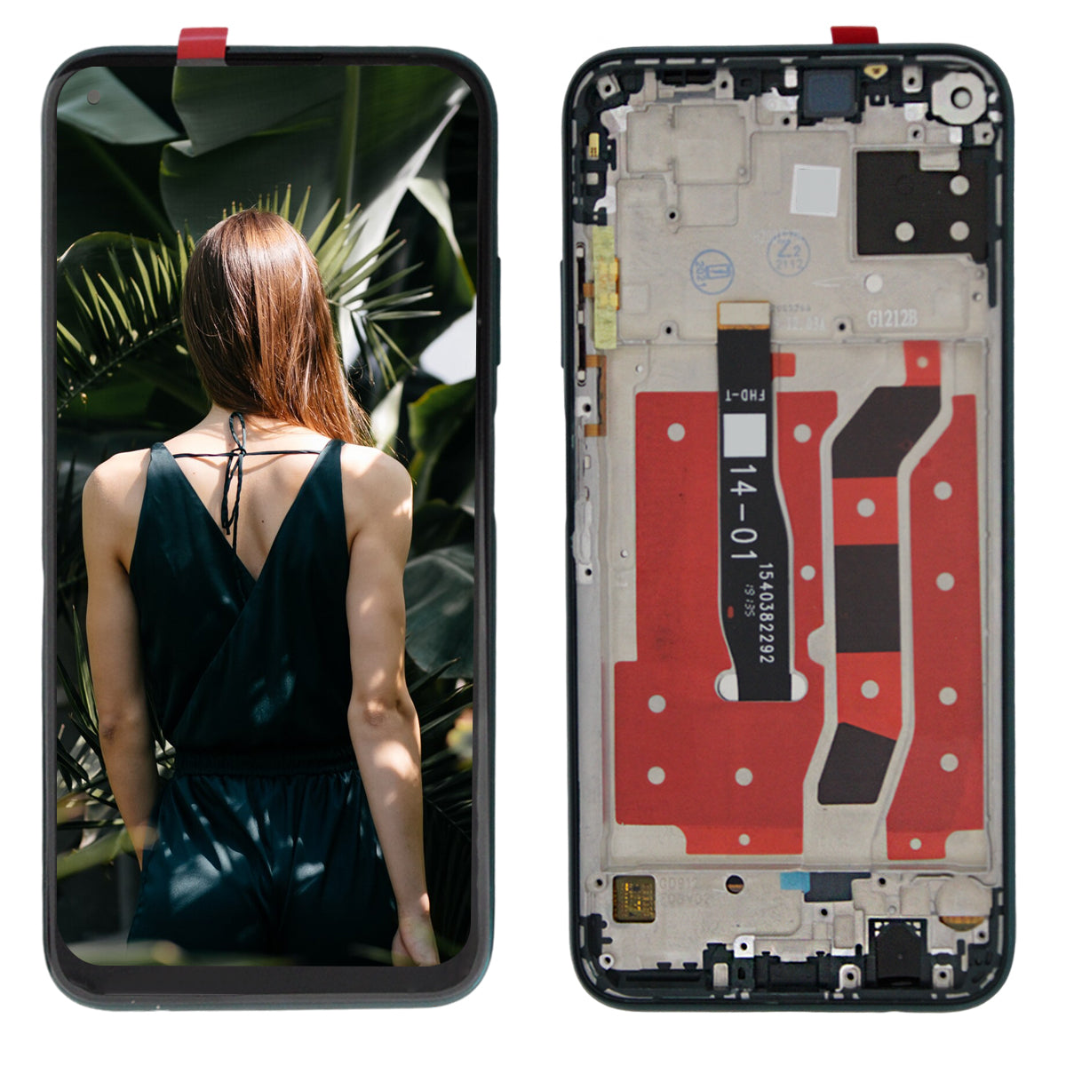 Pantalla con Marco Compatible con Huawei P40 Lite