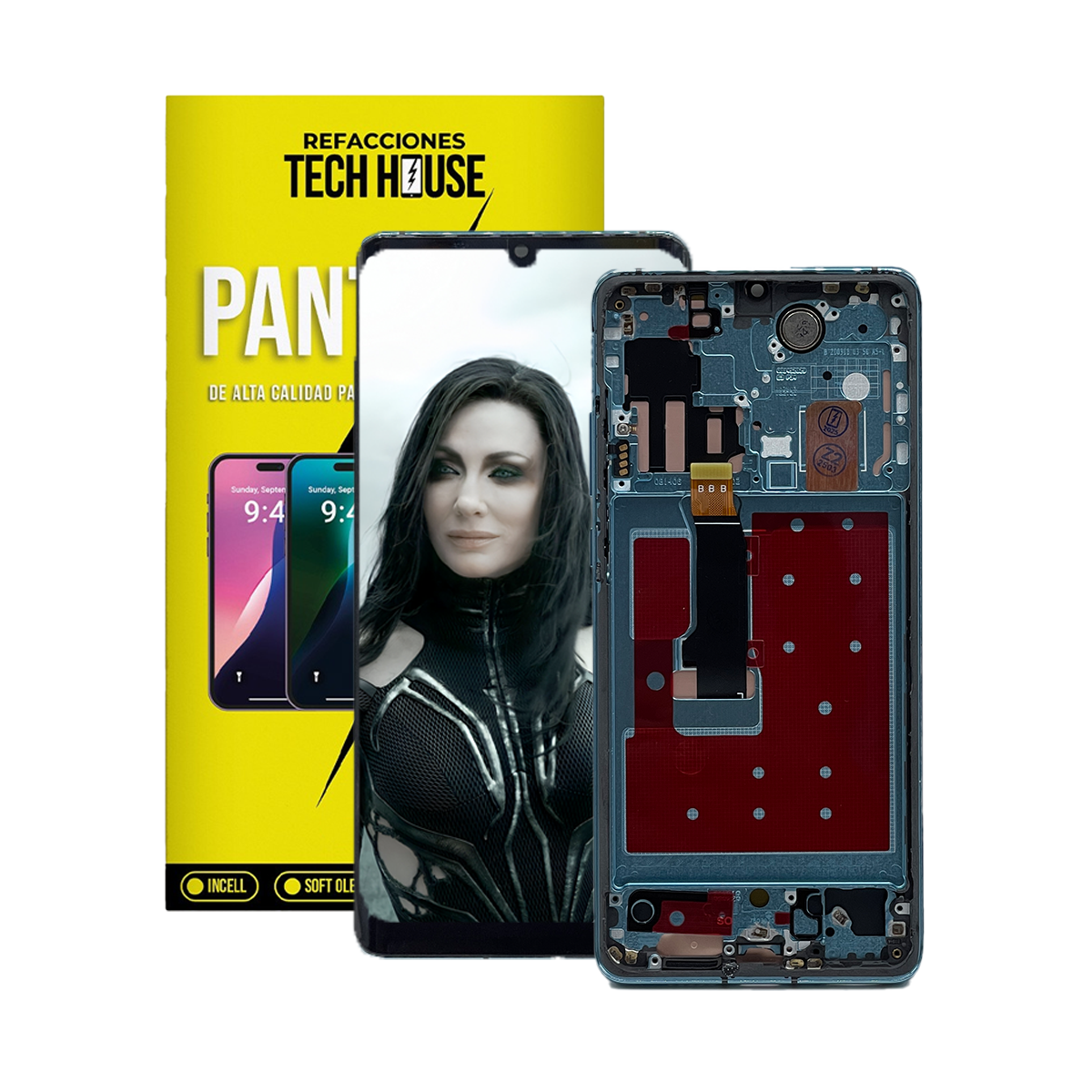 Pantalla C/ Marco Compatible Con Huawei P30 Pro Vog-l04 Oem