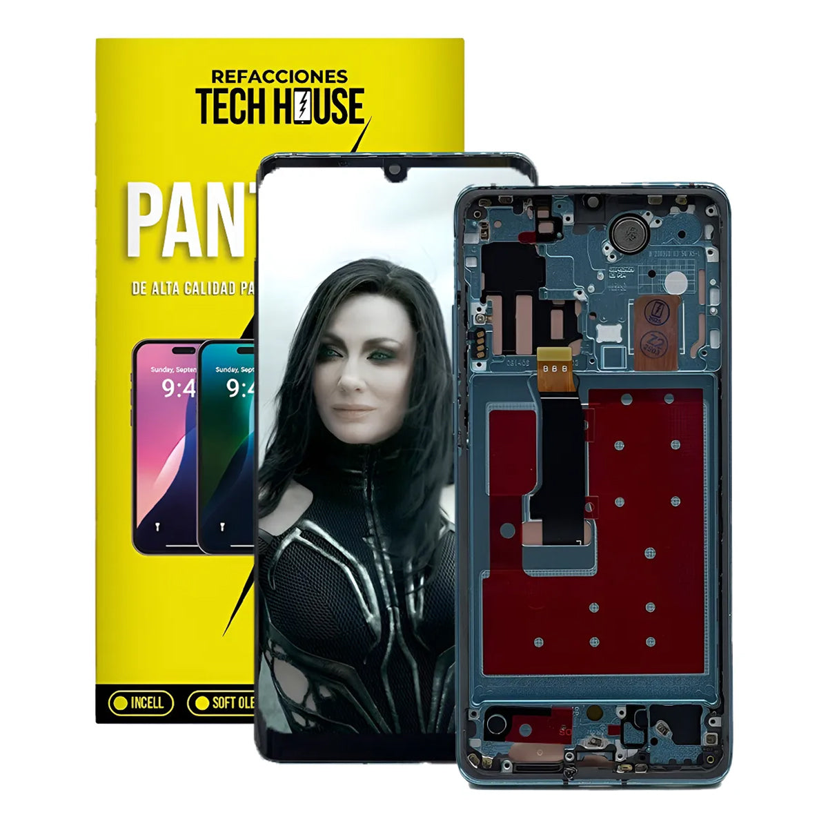 Pantalla OLED con Marco compatible con Huawei P30 Pro