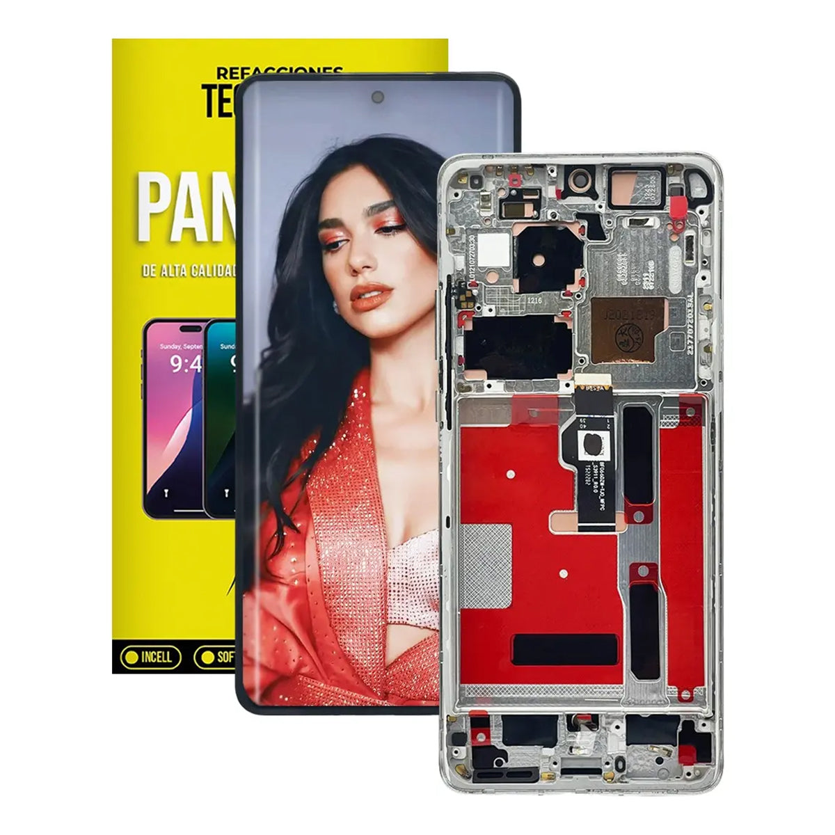 Pantalla OLED con Marco compatible con Huawei P50 Pro