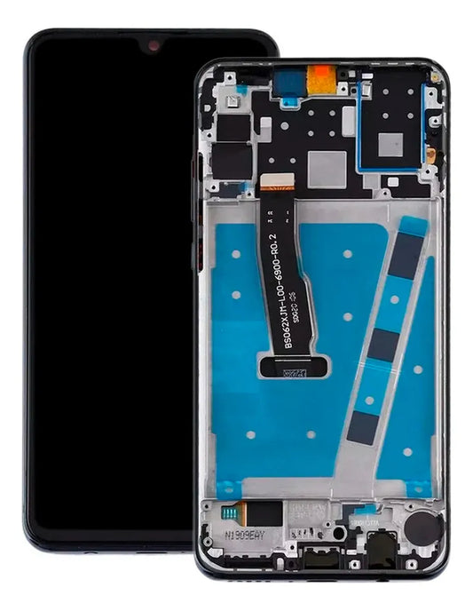 Pantalla compatible con Huawei P30 Lite / Nova 4E con Marco - Negro