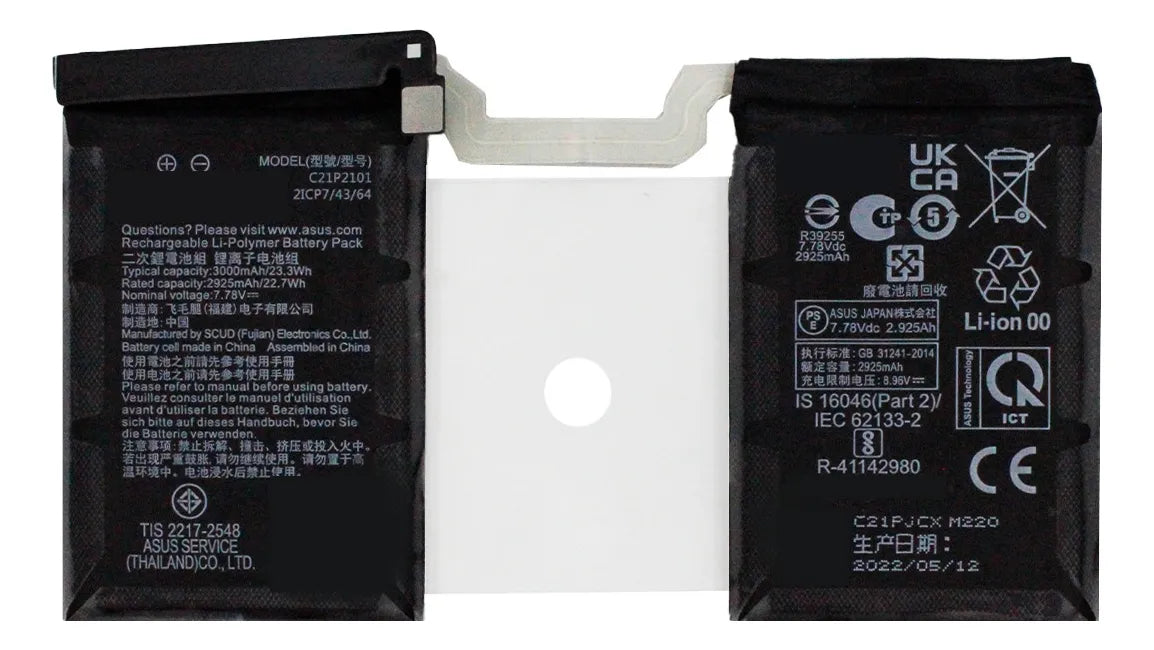 Batería compatible con Asus Rog Phone 6/6 Pro Mod C21P2101