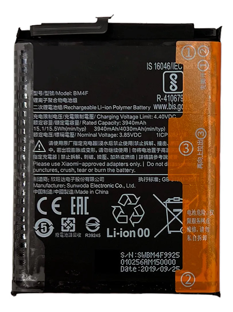 Batería compatible con Xiaomi Mi A3