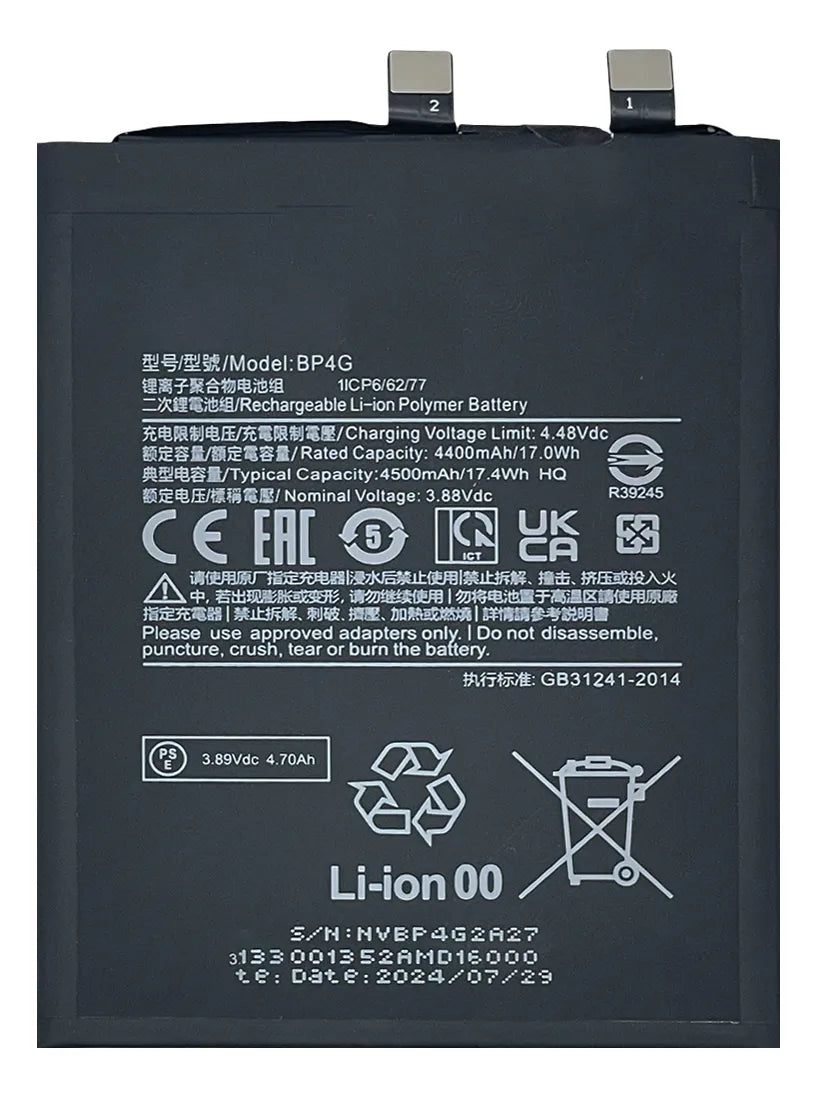 Batería compatible con Xiaomi 13 BP4G