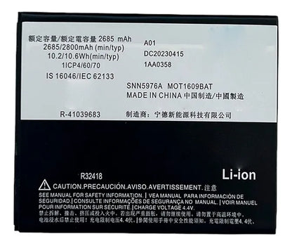 Batería compatible con Motorola Moto E4 / Moto G4 Play / Moto G5 / Moto E5 Play