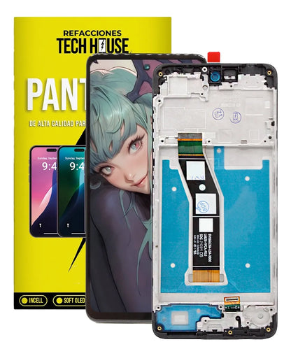 Pantalla con Marco compatible con Motorola Moto G04 LCD