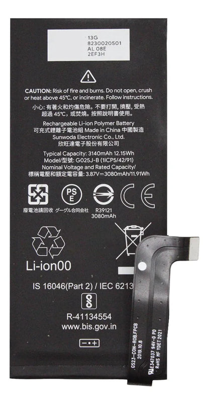 Batería compatible con Google Pixel 4A (4G)