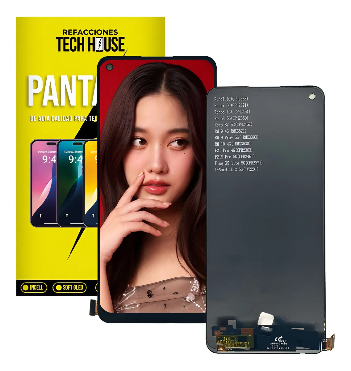 Pantalla compatible con Oppo Reno 7 5G Incell
