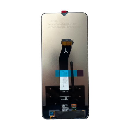 Pantalla compatible con Xiaomi Redmi A3 23129RN51X lcd, con conector flex y componentes internos visibles.