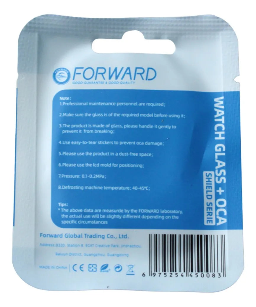 Glass C/oca para Apple Watch Series 4/5/6/SE/SE2 40/44 MM