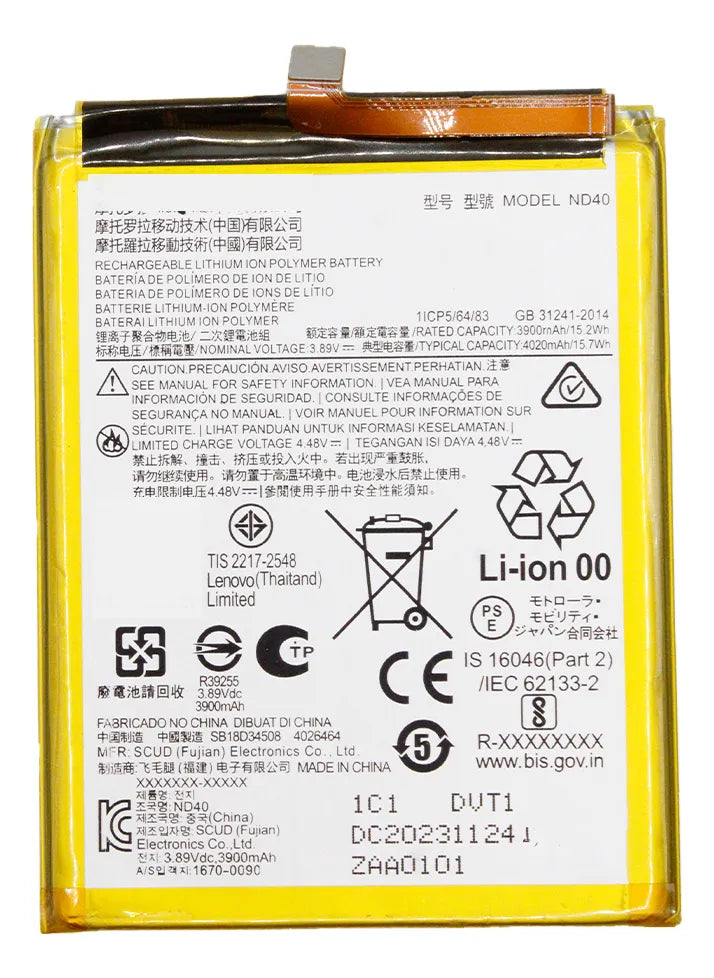 Batería compatible con Motorola Moto Edge 30