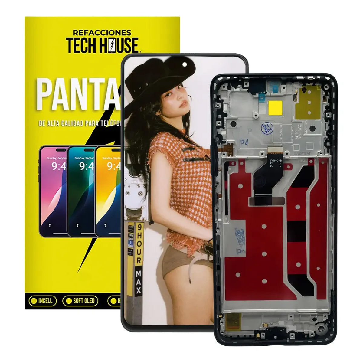 Pantalla con Marco LCD compatible con Huawei Nova 11i