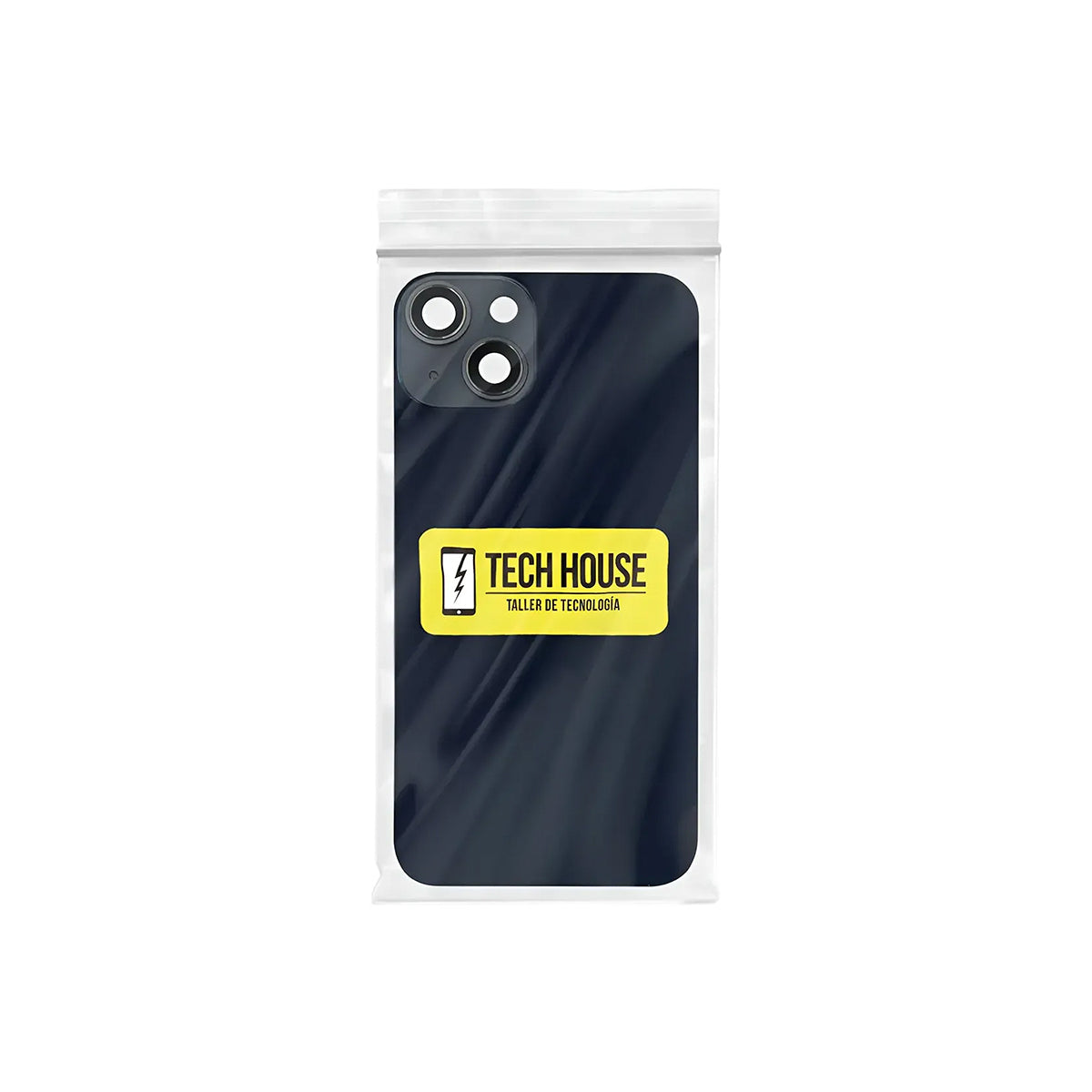 Tapa trasera con cristal y NFC para iPhone 14 negra