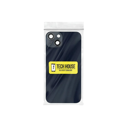 Tapa trasera con cristal y NFC para iPhone 14 negra