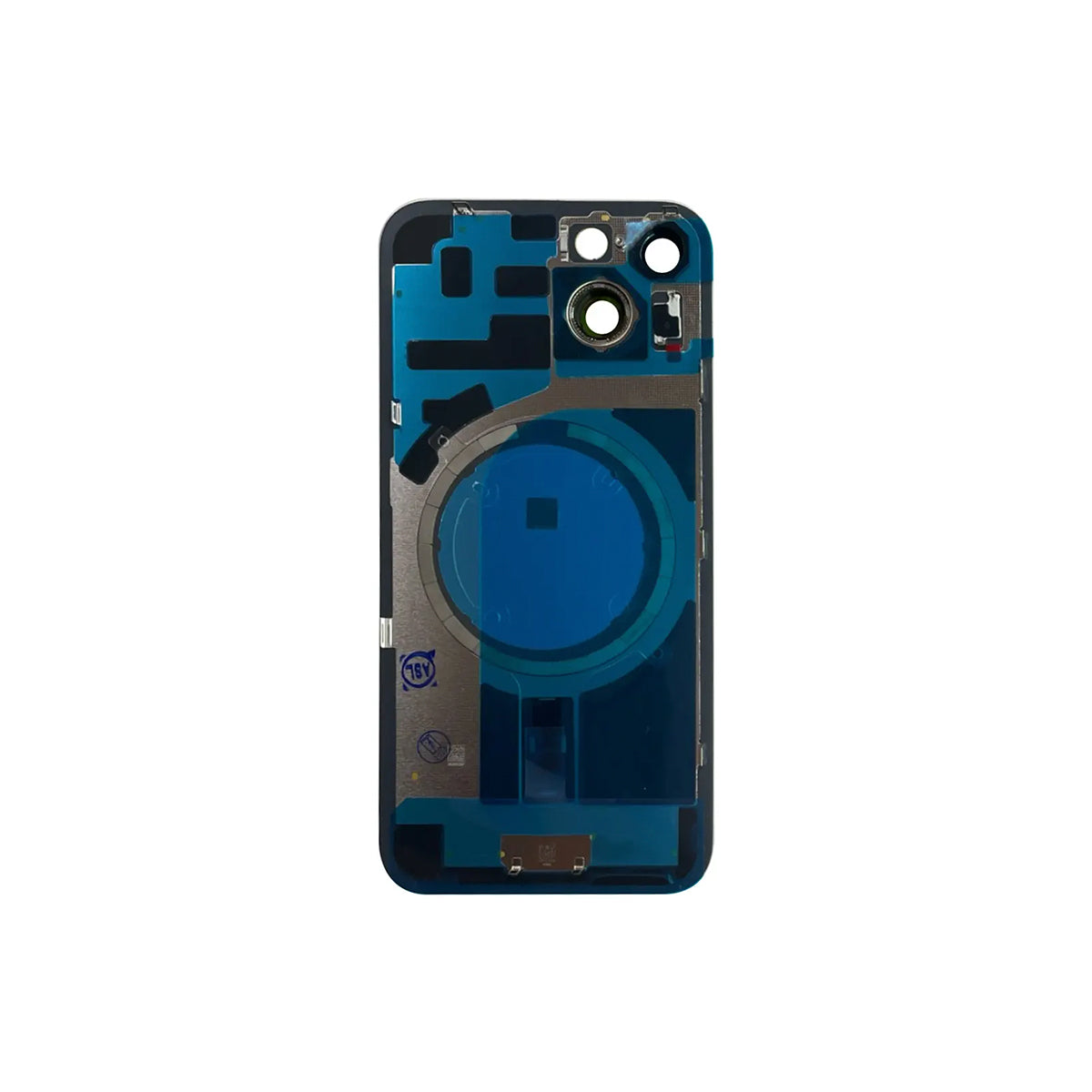 Tapa trasera con cristal y NFC para iPhone 14 amarilla