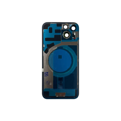 Tapa trasera con cristal y NFC para iPhone 14 amarilla