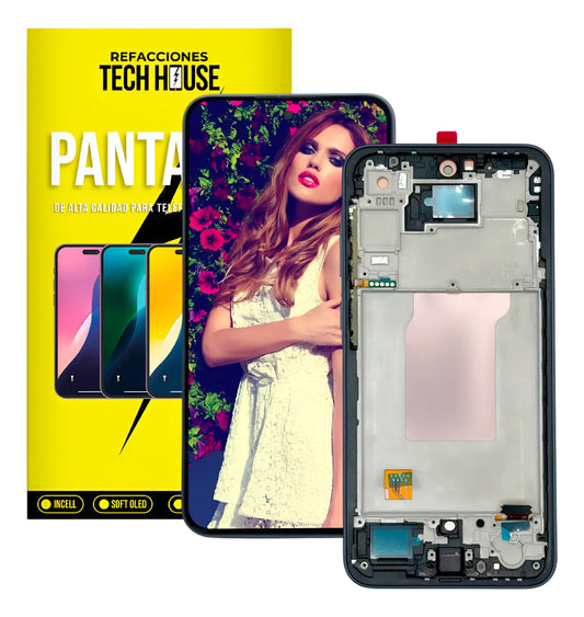 Pantalla compatible con Samsung A35 (A356) con Marco Incell