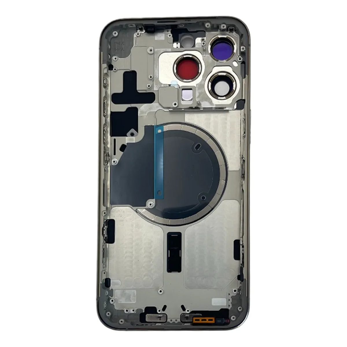 Carcasa compatible con iPhone 15 Pro Max – Titanio Natural (Marco + Tapa)