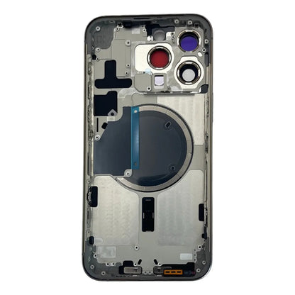 Carcasa compatible con iPhone 15 Pro Max – Titanio Natural (Marco + Tapa)