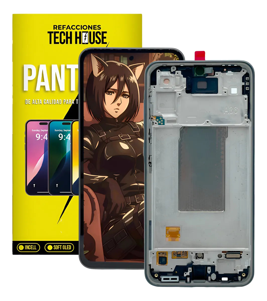 Pantalla compatible con Samsung A36 SM-A366B con Marco AMOLED