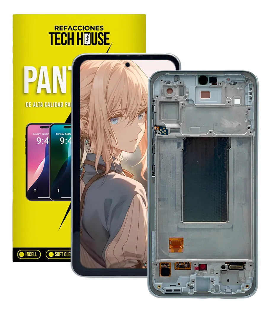 Pantalla compatible con Samsung A36 SM-A366B con Marco AMOLED