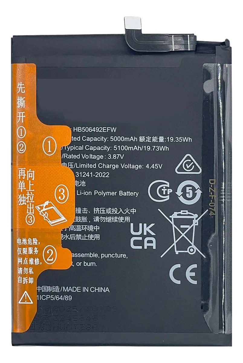 Bateria compatible con Honor Magic 5 Lite HB506492EFW