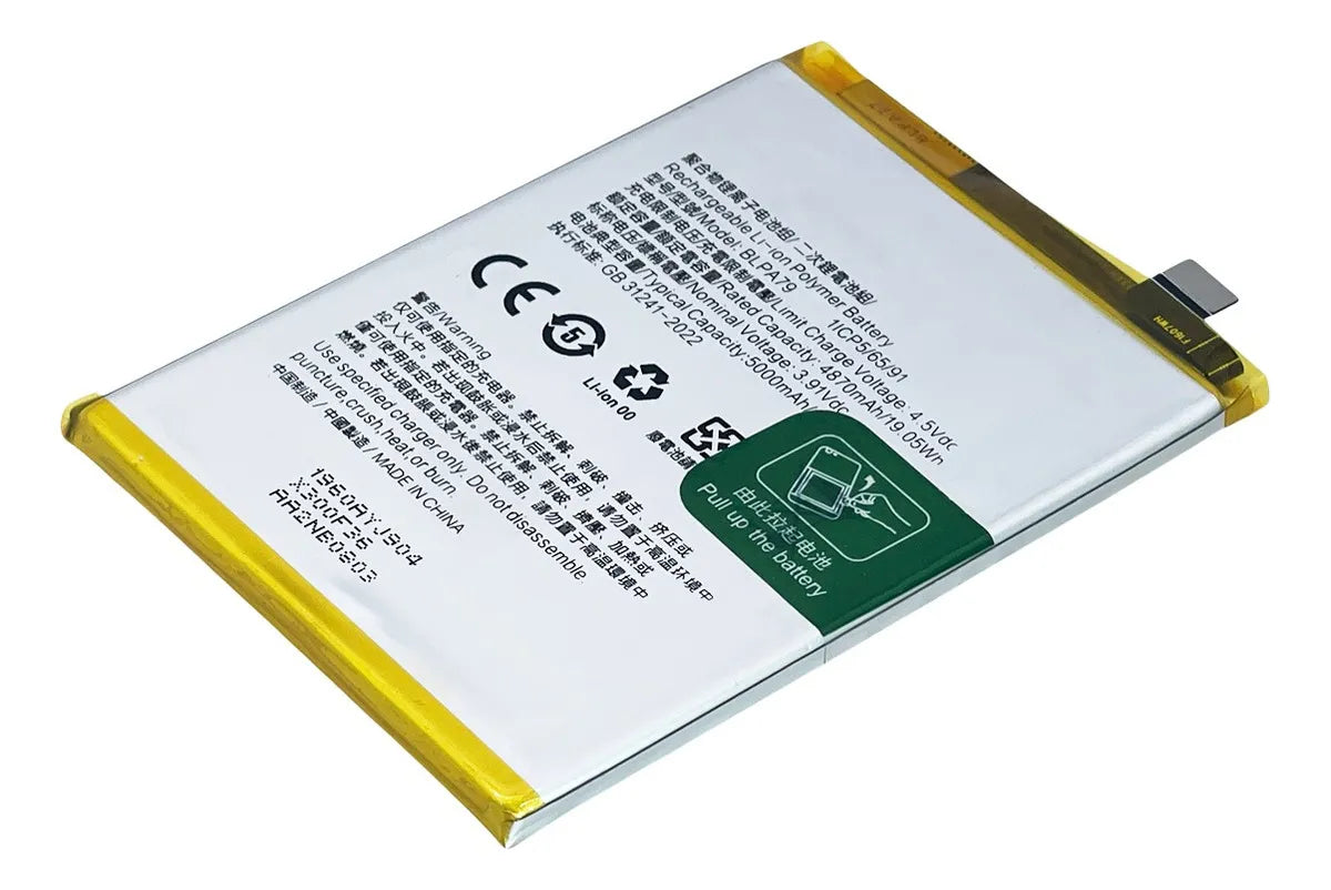 Bateria compatible con Oppo Reno 12F/A3 5G/A60 5G BLPA79
