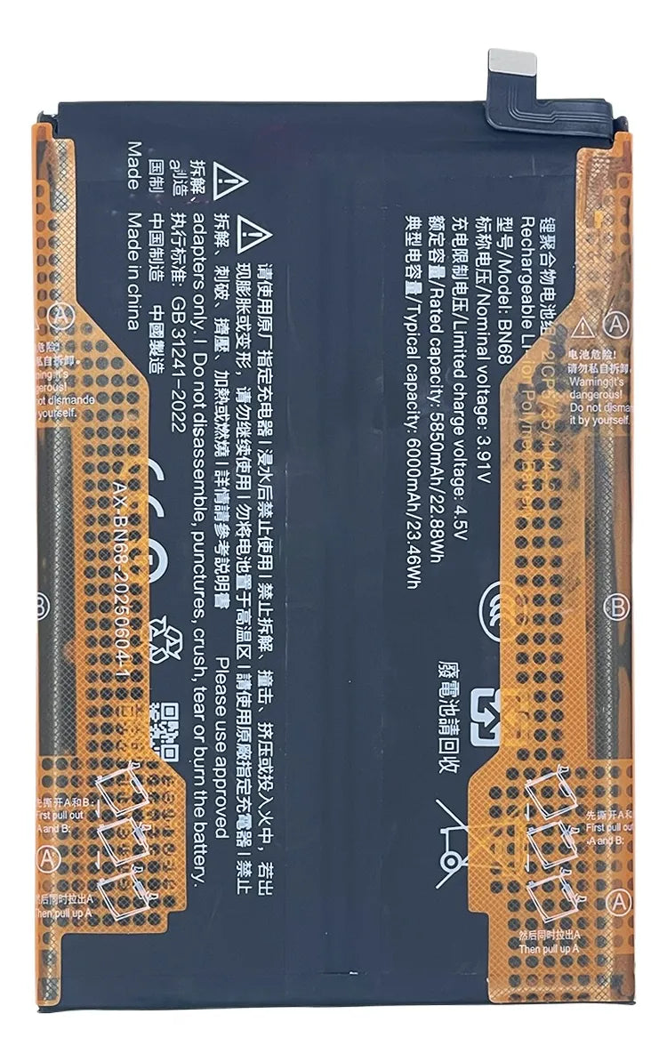 Batería compatible con Xiaomi Redmi 15C BN68